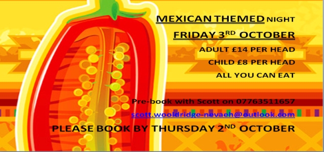 Mexican Themed Night Oct 2014