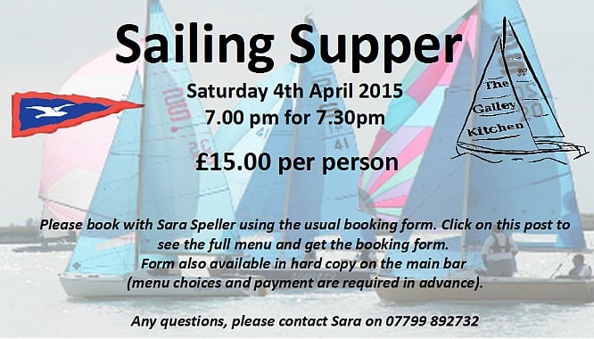 Sailing Supper 2015